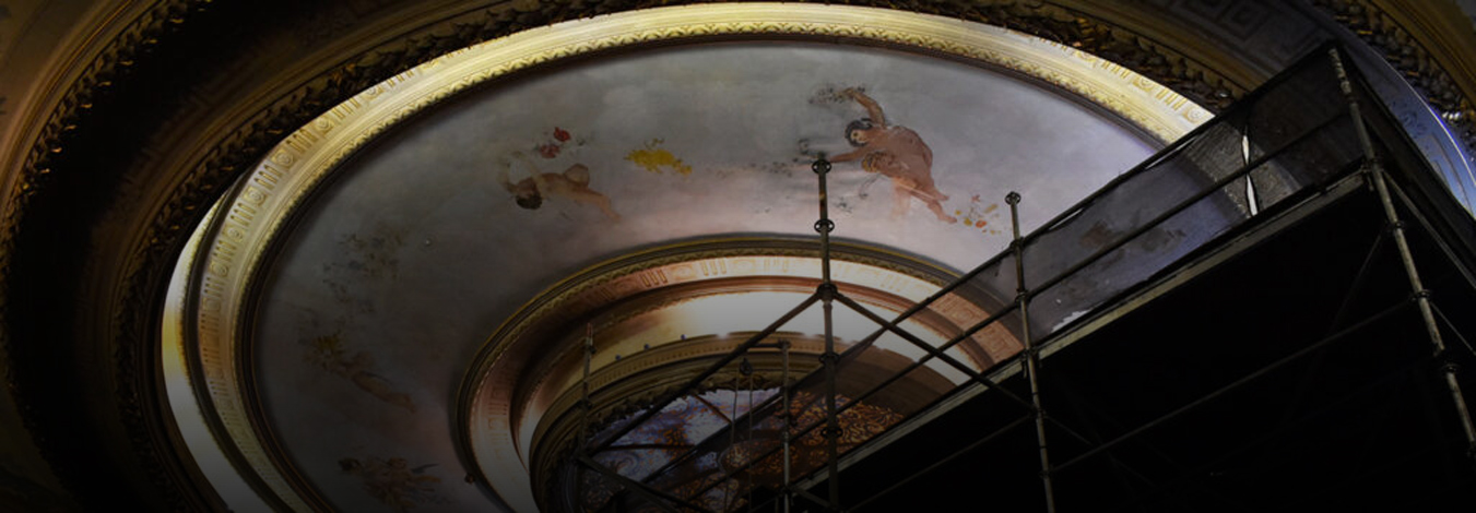 Desde el andamio: la puesta en valor de la cúpula del Teatro El Círculo